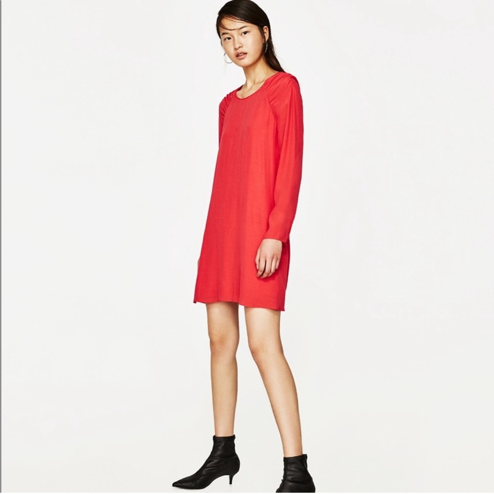 Zara Trafulac Collection Ruffle Open Back Dress